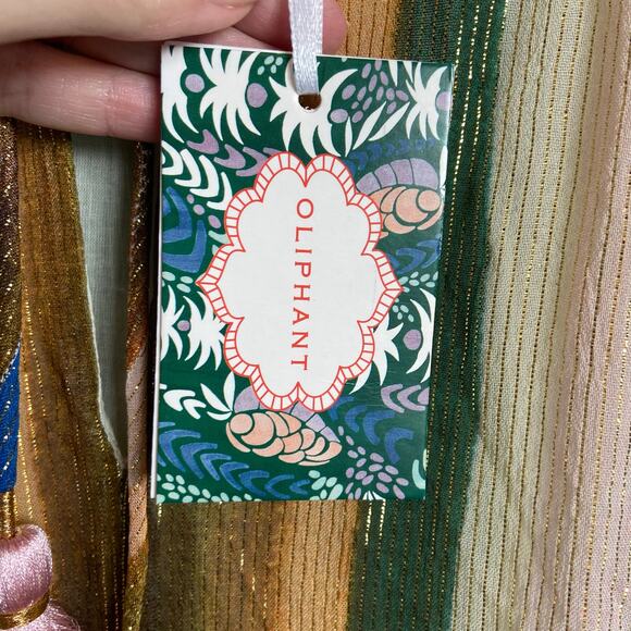 Oliphant Long Tiered Tassel Zanzibar Dress Size Medium NWT - Picture 5 of 8